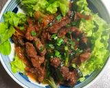 牛肉の味噌オイスターソース炒め作り方7写真