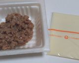 納豆のかさまし（スライスチーズ編）作り方2写真