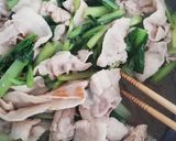 簡単！豚肉と小松菜のレモン醤油炒め作り方4写真