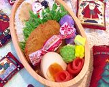 コロッケ弁当 クリスマス弁当 詰め方作り方4写真