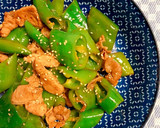 ＊万願寺とうがらしと豚肉の甘酢炒め＊作り方5写真