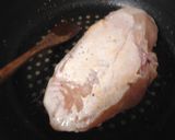 昼食　鶏もも肉照り焼きと白菜たっぷりの丼作り方2写真
