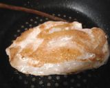昼食　鶏もも肉照り焼きと白菜たっぷりの丼作り方3写真