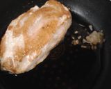 昼食　鶏もも肉照り焼きと白菜たっぷりの丼作り方4写真