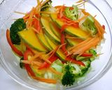 簡単！ピリ辛☆野菜たっぷりホットサラダ作り方1写真