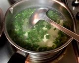 玉ねぎとニラ、木綿豆腐の中華卵スープ作り方3写真