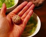 レンチン♪白菜と香味肉団子の中華スープ作り方50写真