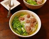 レンチン♪白菜と香味肉団子の中華スープ作り方55写真