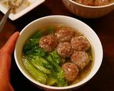 レンチン♪白菜と香味肉団子の中華スープ作り方58写真
