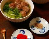 レンチン♪白菜と香味肉団子の中華スープ作り方60写真