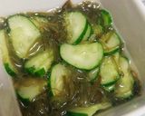 ♡麹漬けきゅうりとめかぶの酢の物♡作り方4写真