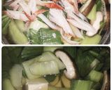 とろ~り温かチンゲン菜と豆腐生姜スープ作り方5写真