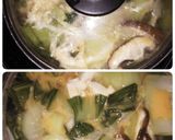 とろ~り温かチンゲン菜と豆腐生姜スープ作り方6写真