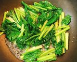 簡単！農家の小松菜青菜炒め作り方4写真