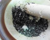 春菊の胡麻みそ和え作り方3写真