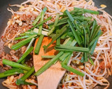 簡単！もやしとニラ、豚ミンチの旨辛炒め作り方5写真