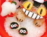 ネコバス クリスマス キャラ弁作り方1写真