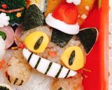 ネコバス クリスマス キャラ弁作り方2写真