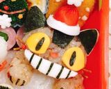 ネコバス クリスマス キャラ弁作り方3写真