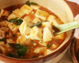 お一人様　レンチン　土鍋で麻婆豆腐作り方4写真