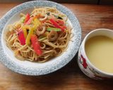 ツナとパプリカの和風スパゲッティ♪作り方3写真