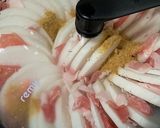 豚肉と大根のカレー味ミルフィーユ鍋♪作り方2写真