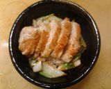 朝　鶏もも肉照り焼きと白菜のトースト　昼作り方5写真