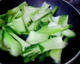 青梗菜のカニあんかけ作り方3写真