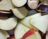 美味しいりんごとさつまいものバター炒め煮作り方2写真