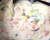 白菜とベーコンのクリームシチュー＋あさり作り方23写真