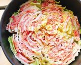 簡単！放置！豚肉と白菜のミルフィーユ鍋作り方4写真