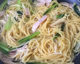 えのきとベーコンのワンポットパスタ♪作り方3写真