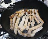 豚肉の黒酢味噌炒め。作り方3写真