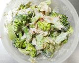 レンジブロッコリーカニカマ胡麻マヨサラダ作り方4写真