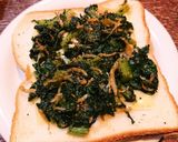 しらすと大根菜のお手軽Caトースト！作り方3写真