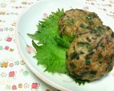 ✿ニラとひじきの❀唐揚げ✿チキンバーグ作り方5写真