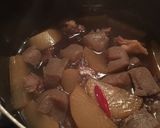 牛すじ大根とこんにゃくの煮込み作り方6写真