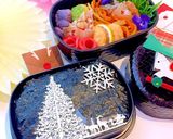 クリスマス海苔弁当 詰め方 常備菜作り方10写真