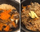 バター香る♡いわし味噌煮缶で炊き込みご飯作り方4写真