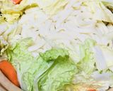 白菜→キムチ★鶏肉と白菜のキムチ鍋うどん作り方4写真