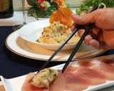 濃厚チーズフレーバーのリゾット生ハム包み作り方13写真