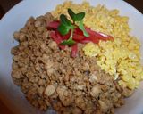 豆腐そぼろ♪ヘルシー！2色丼♪作り方3写真