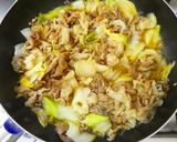豚こま･白菜･白ねぎ★すき焼き風煮。作り方7写真