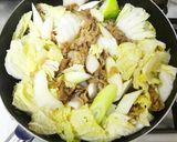 豚こま･白菜･白ねぎ★すき焼き風煮。作り方6写真