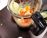 みかんとニンジンとバナナのスムージー作り方1写真