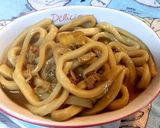 カレーうどん変形。チーズ焼き作り方1写真