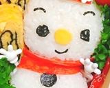 簡単♪『雪だるまくん』おにぎり弁当♡作り方2写真