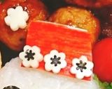 簡単♪『雪だるまくん』おにぎり弁当♡作り方3写真