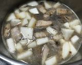圧力鍋　大根とバラ肉で簡単煮物作り方4写真