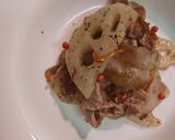 豚バラ蓮根ポン酢作り方3写真